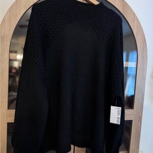 Nine West Black Knit Sweater NWT | Women’s Size 2X Classic Pullover